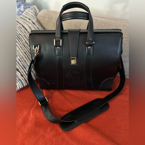 PERRIER-JOUET Gran Brut leather Champagne wine tote portfolio carrying case - Picture 1 of 12